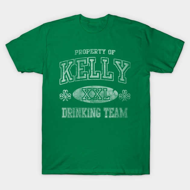 Kelly Irish Drinking Team St Patricks Day T-Shirt by E